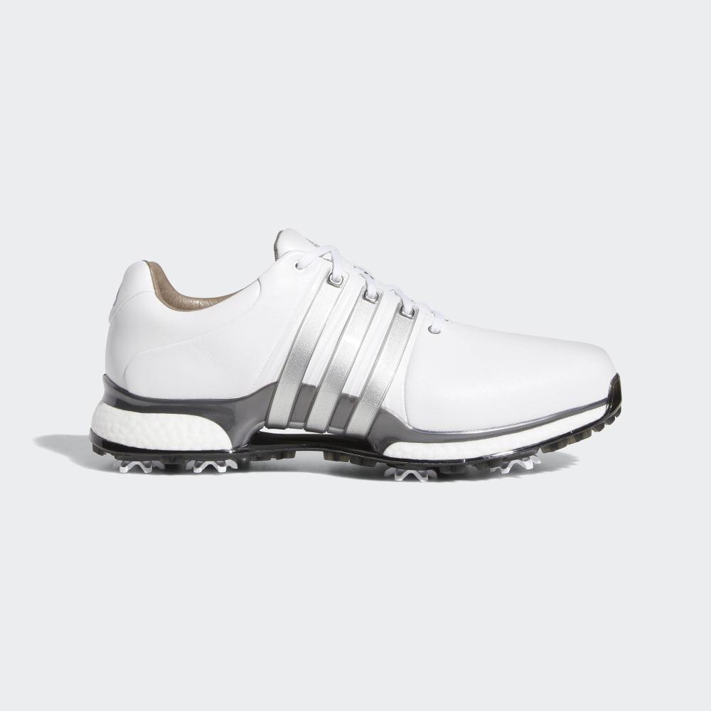 Adidas Men's Tour360 XT Wide Golf Shoes White/Silver Metal Ireland BD7123